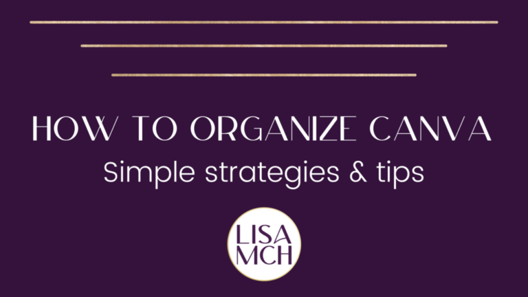 How to Organize Canva